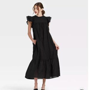 Women's Ruffle Short Sleeve Dress - Who What Wear™ NWOT